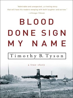 cover image of Blood Done Sign My Name